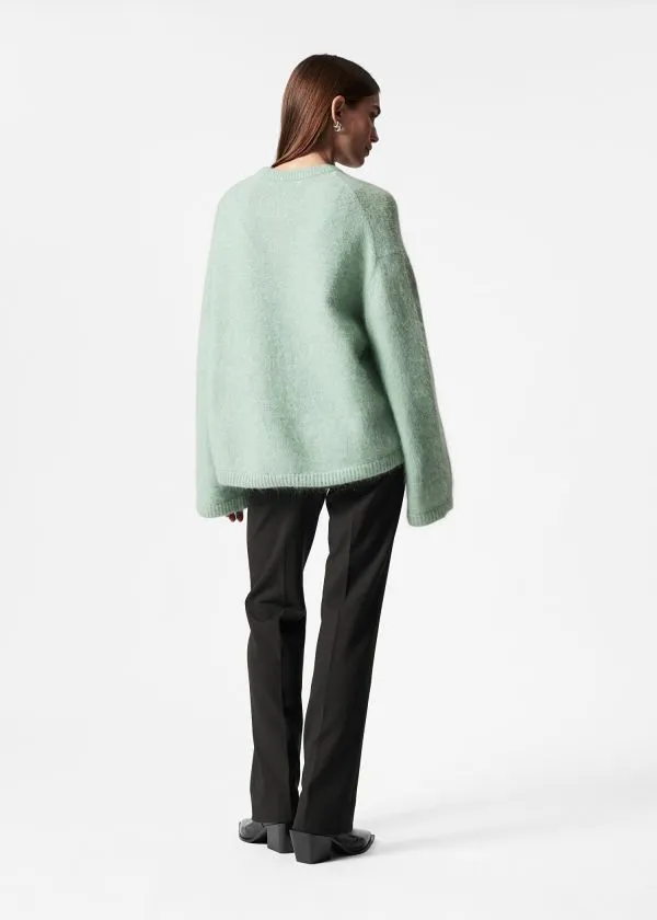 Women Knitwear and Other Stories MohairBlend Jumper Mint Women Knitwear and Other Stories MohairBlend Jumper Mint