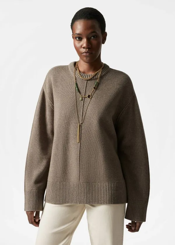 Women Knitwear and Other Stories Oversized Knit Jumper Mole