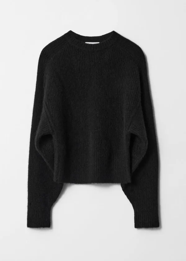 Women Knitwear and Other Stories RibKnit Jumper Black