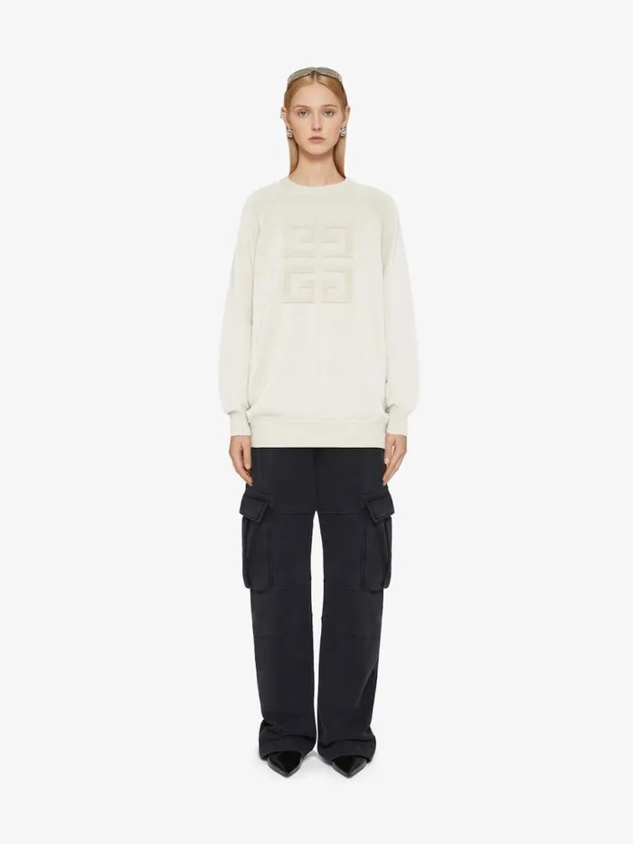 Women Knitwear Givenchy 4G Sweater In Cashmere Ivory