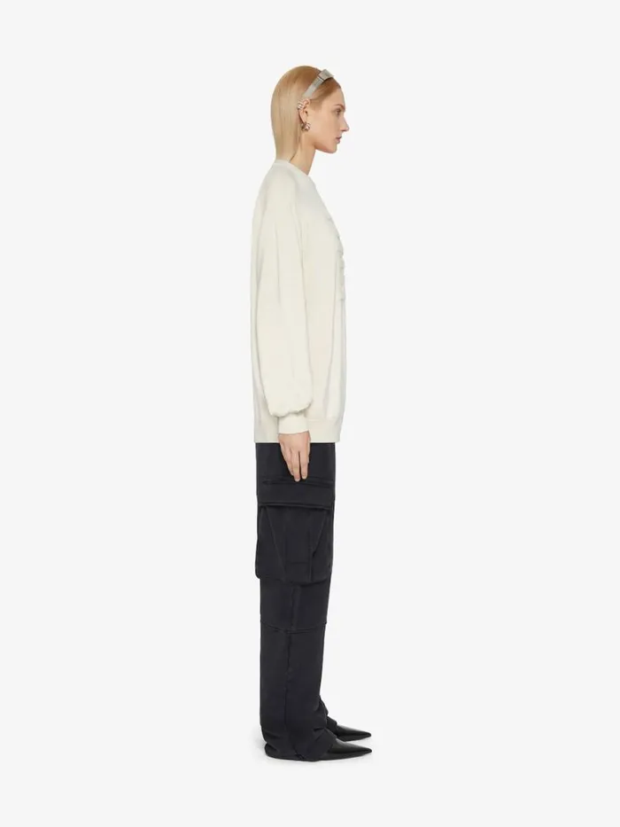 Women Knitwear Givenchy 4G Sweater In Cashmere Ivory