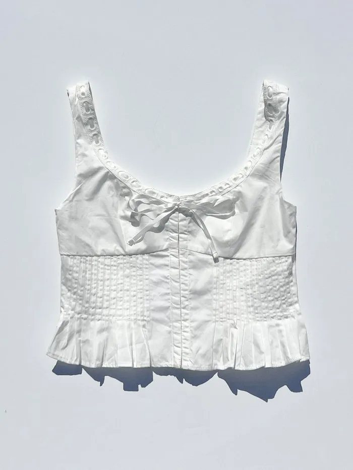 Women Lemon Top White Lisa Says Gah Sleeveless Tops