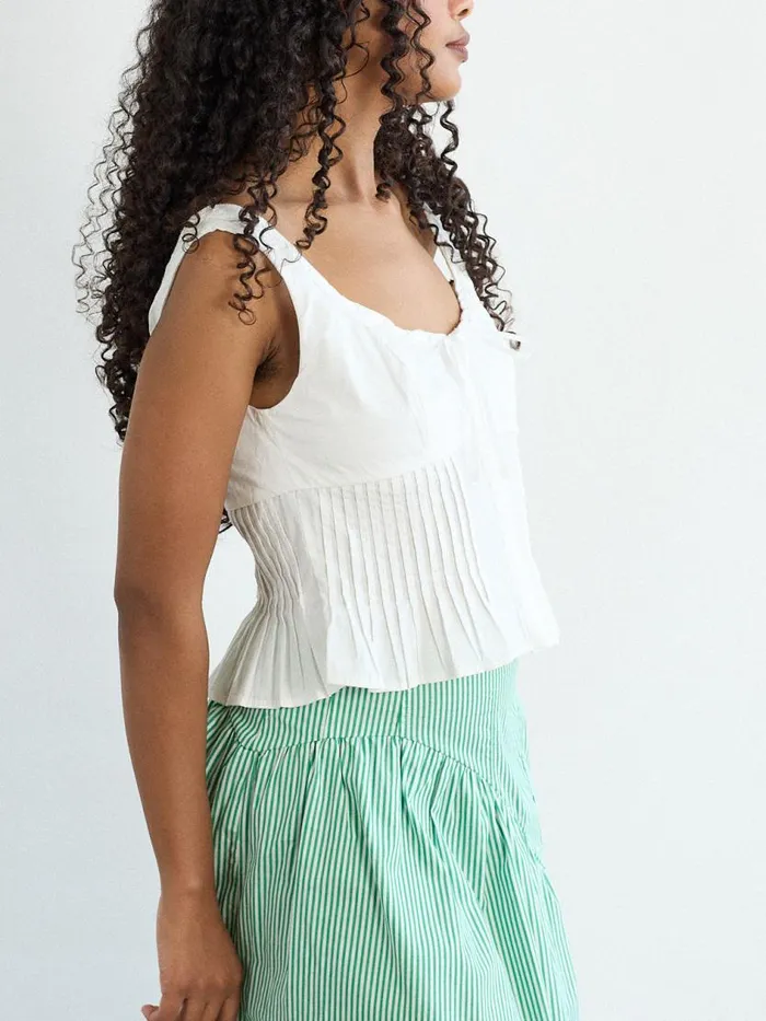 Women Lemon Top White Lisa Says Gah Sleeveless Tops