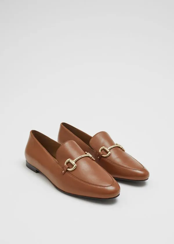 Women Loafers and Other Stories Equestrian Buckle Loafers Brown