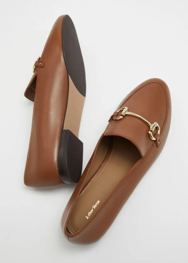 Women Loafers and Other Stories Equestrian Buckle Loafers Brown