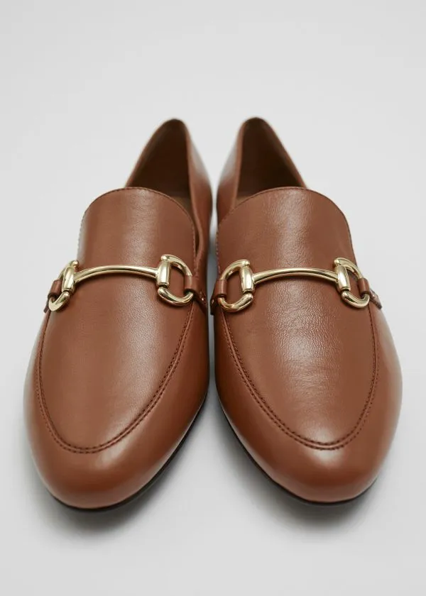Women Loafers and Other Stories Equestrian Buckle Loafers Brown