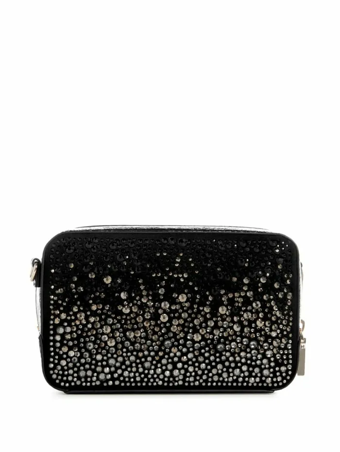 Women Lua Rhinestone Mini Crossbody Black Handbags GUESS Women Lua Rhinestone Mini Crossbody Black Handbags GUESS