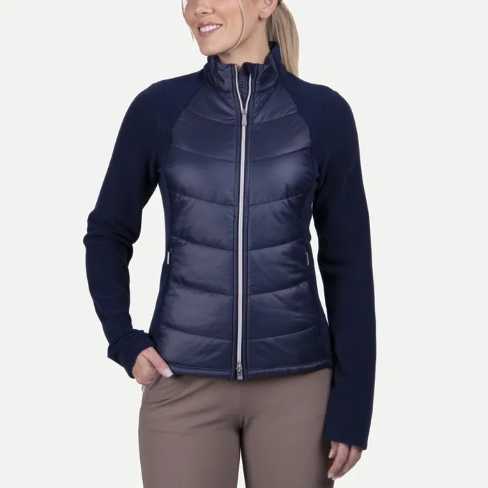 Women Lucerne Jacket Atlanta Blue KJUS Midlayers and Sweaters