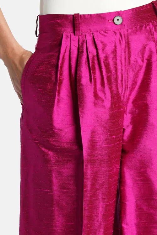 Women Luisa Spagnoli Amarena Amarena Fuchsia Pants Women Luisa Spagnoli Amarena Amarena Fuchsia Pants