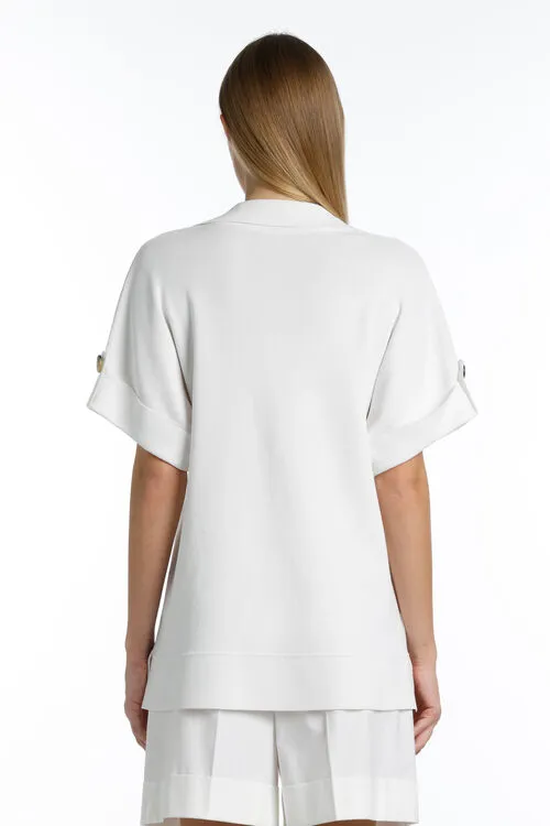 Women Luisa Spagnoli Capena Capena White Tops and TShirts Women Luisa Spagnoli Capena Capena White Tops and TShirts