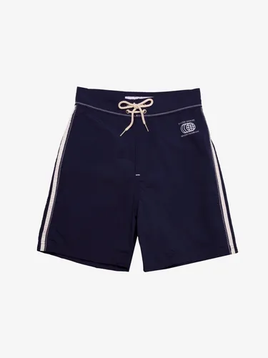 Women Made Some Long Shorts Navy and White Lisa Says Gah Shorts