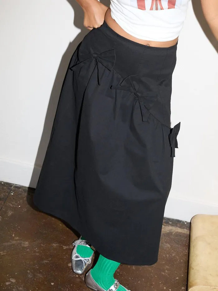 Women Maeve Bows Skirt Black Lisa Says Gah Skirts