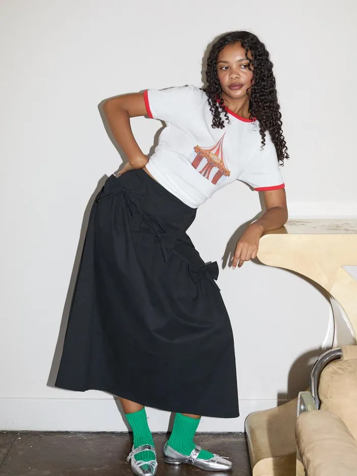 Women Maeve Bows Skirt Black Lisa Says Gah Skirts