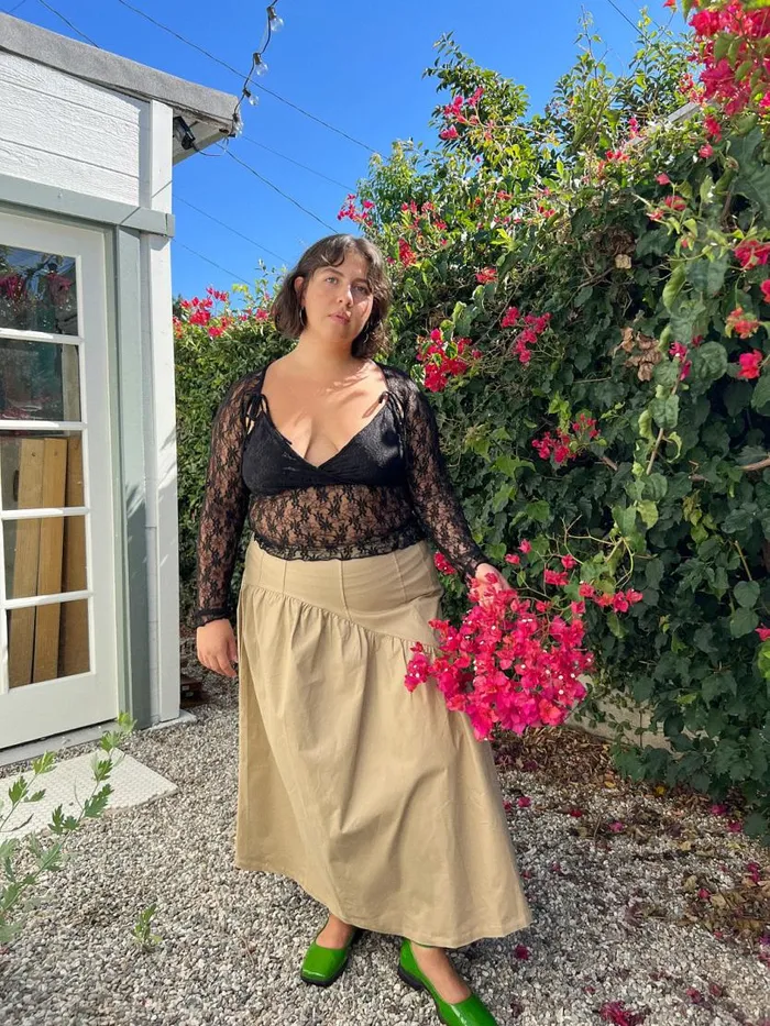 Women Maeve Midi Skirt Toast Twill Lisa Says Gah Skirts