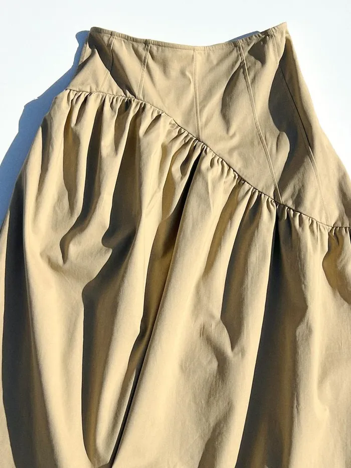 Women Maeve Midi Skirt Toast Twill Lisa Says Gah Skirts