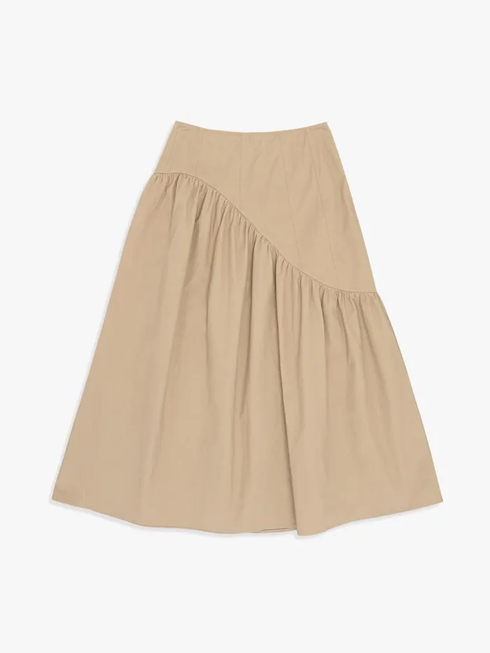 Women Maeve Midi Skirt Toast Twill Lisa Says Gah Skirts