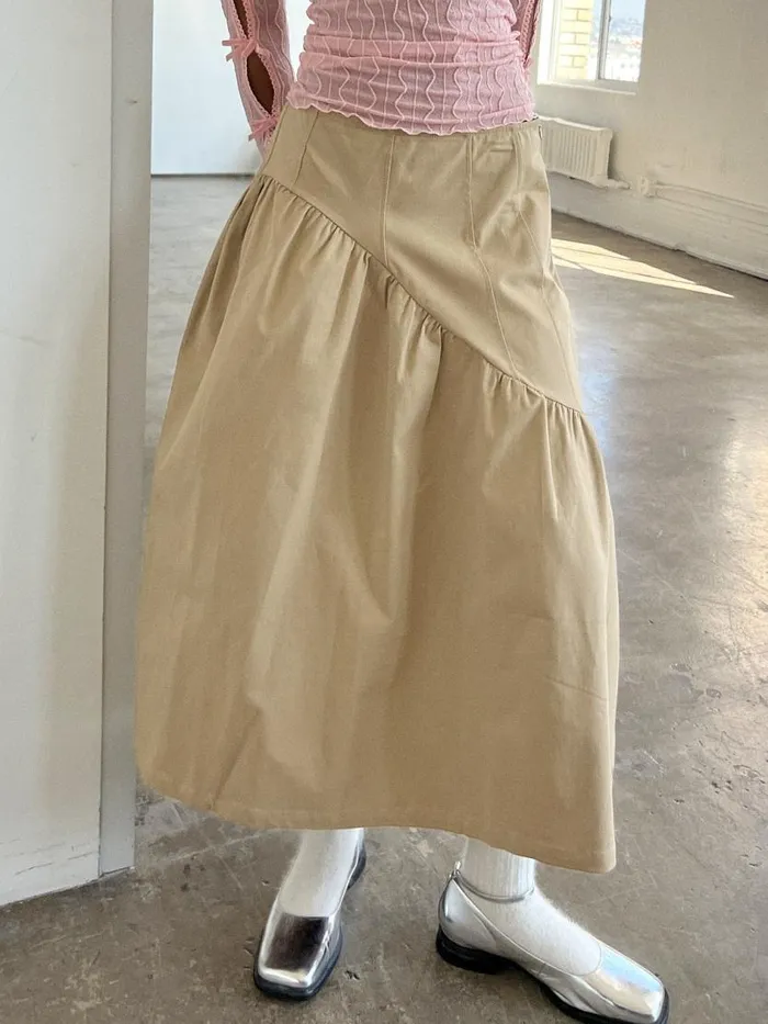 Women Maeve Midi Skirt Toast Twill Lisa Says Gah Skirts