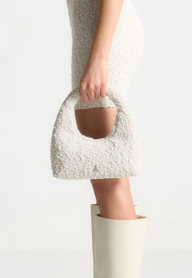 Women Manire De Voir Boucle Handbag Off White