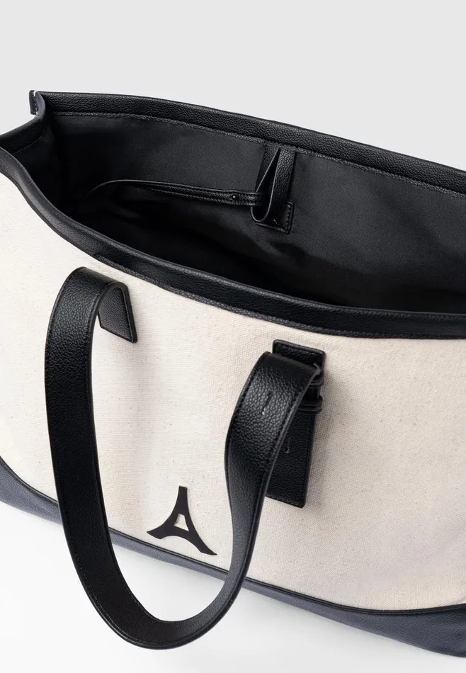 Women Manire De Voir Eiffel Detail Canvas Tote Bag Beigeblack