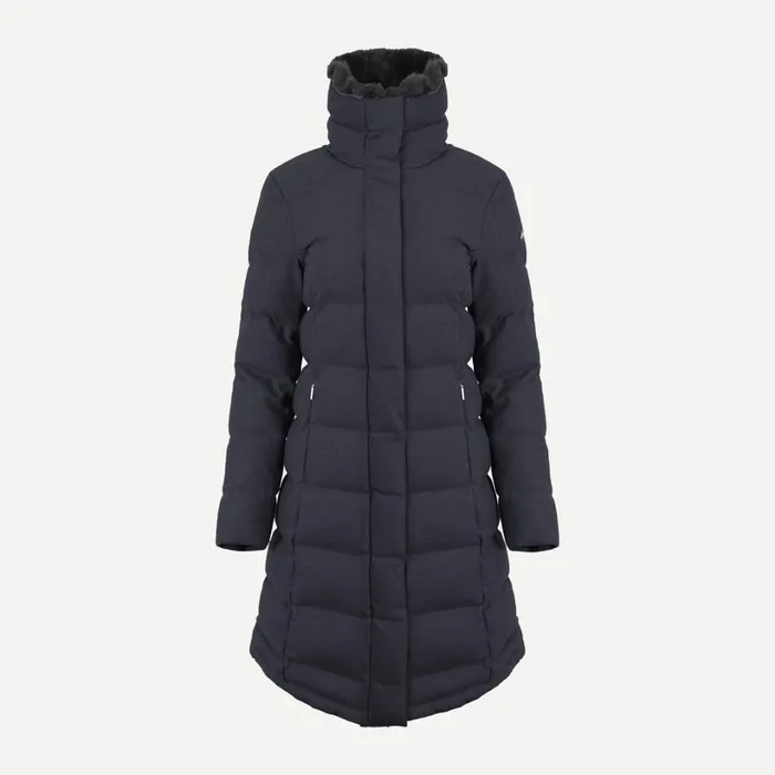 Women Marin Coat Deep Space Melange KJUS Jackets and Vests