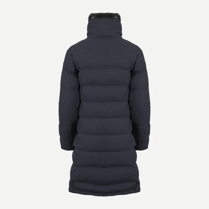 Women Marin Coat Deep Space Melange KJUS Jackets and Vests