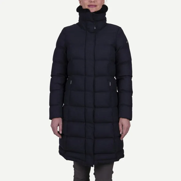 Women Marin Coat Deep Space Melange KJUS Jackets and Vests