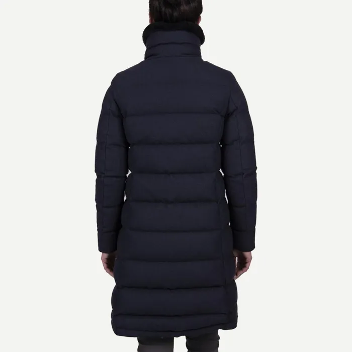 Women Marin Coat Deep Space Melange KJUS Jackets and Vests