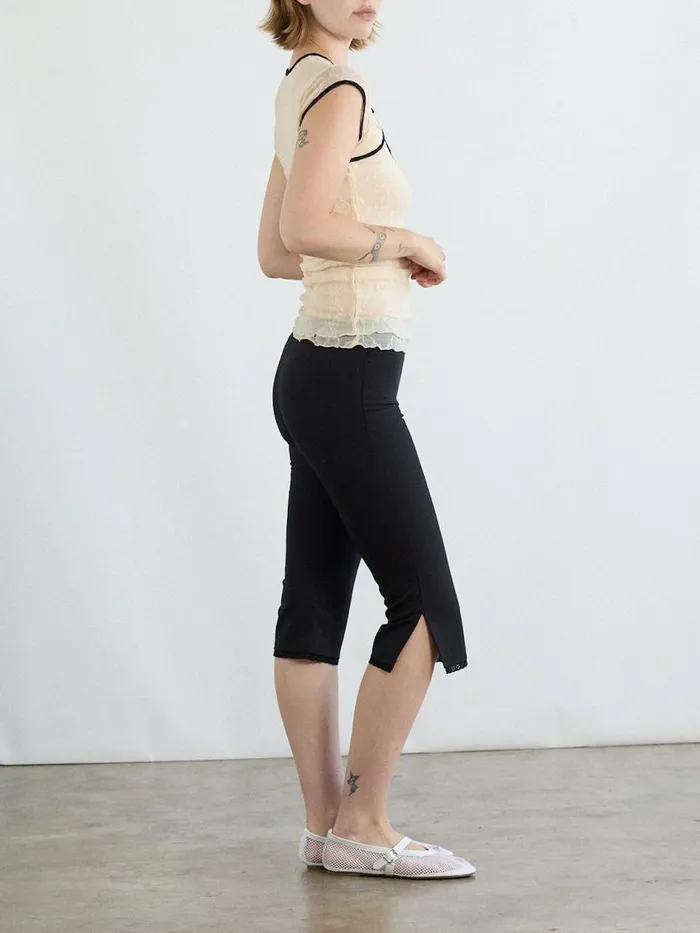 Women Mary Capri Pant Black Lisa Says Gah Capris