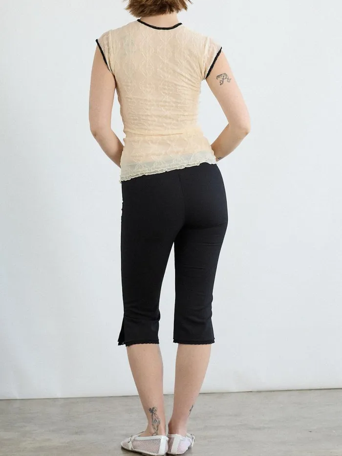 Women Mary Capri Pant Black Lisa Says Gah Capris