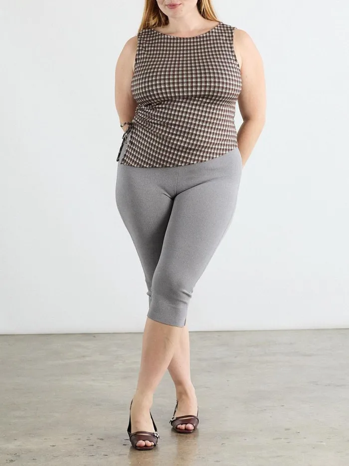 Women Maxine Capri Grey Lisa Says Gah Bottoms