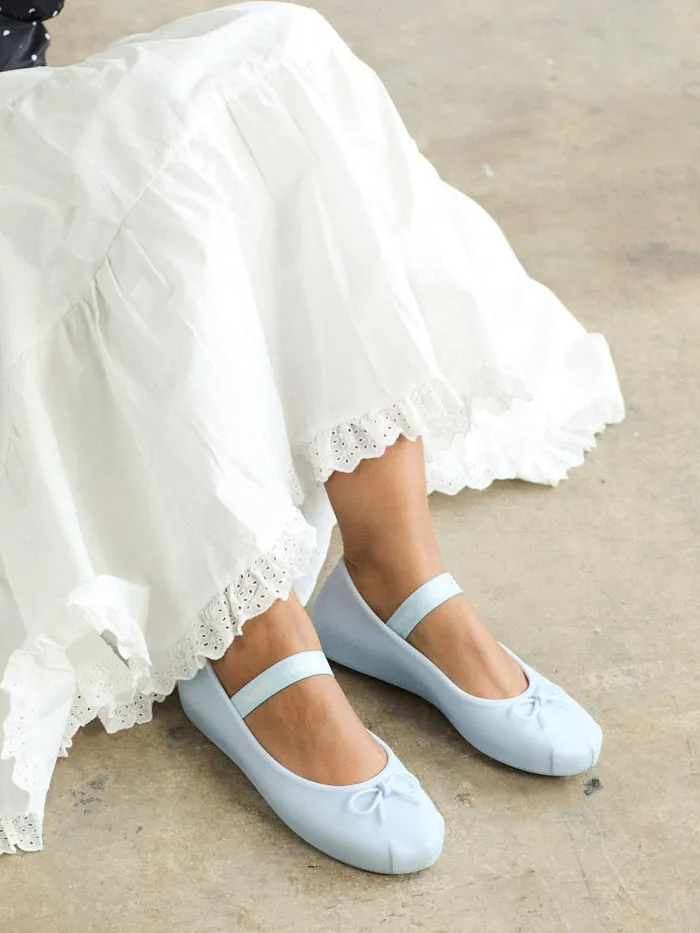 Women Melissa Sophie Flat Blue Lisa Says Gah Flats