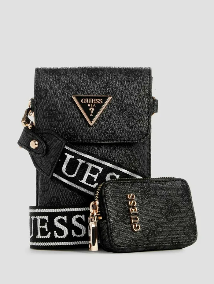 WomenMen Handbags GUESS Latona Quattro G Mini Phone Crossbody Cloud Wash