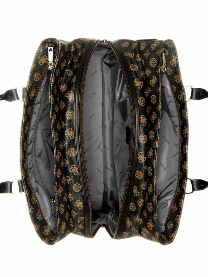 WomenMen Luggage and Travel Bags GUESS Wilder Peony Shopper Tote Brown WomenMen Luggage and Travel Bags GUESS Wilder Peony Shopper Tote Brown