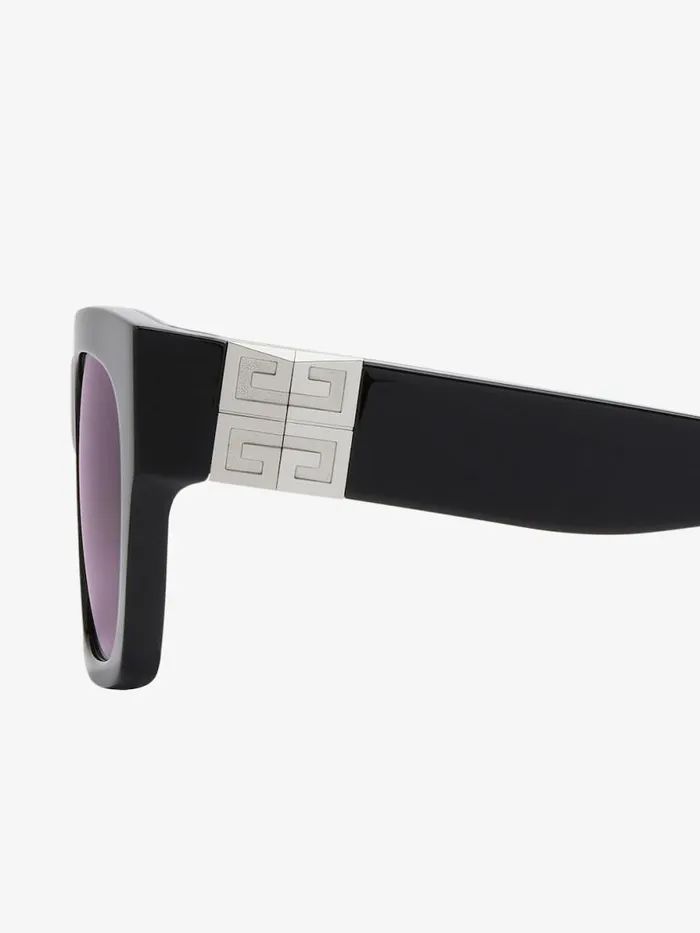 WomenMen Sunglasses Givenchy 4G Unisex Sunglasses In Acetate Black WomenMen Sunglasses Givenchy 4G Unisex Sunglasses In Acetate Black