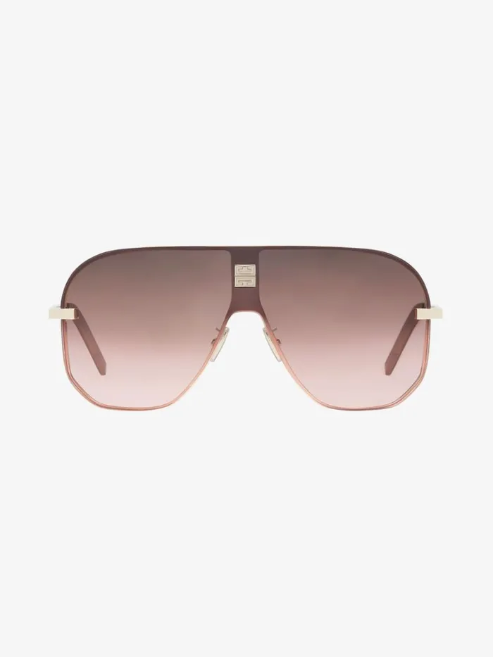 WomenMen Sunglasses Givenchy 4GEM Unisex Sunglasses In Metal Browngolden