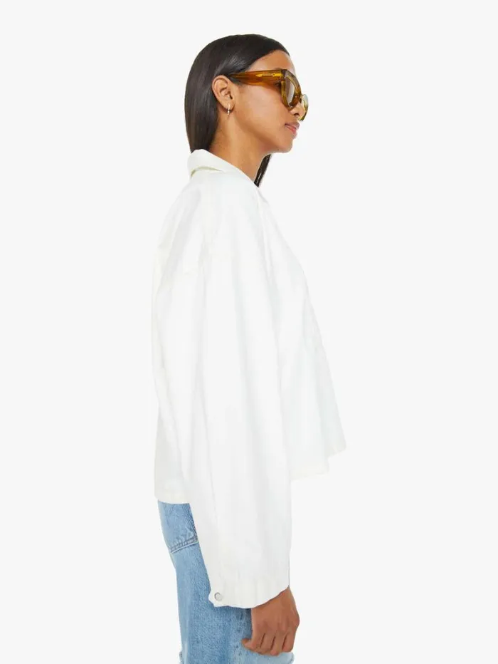 Women Mother Denim Abbott Top White