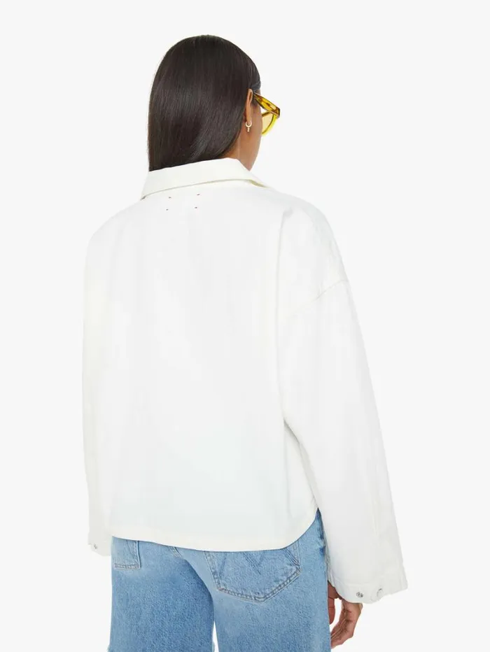 Women Mother Denim Abbott Top White