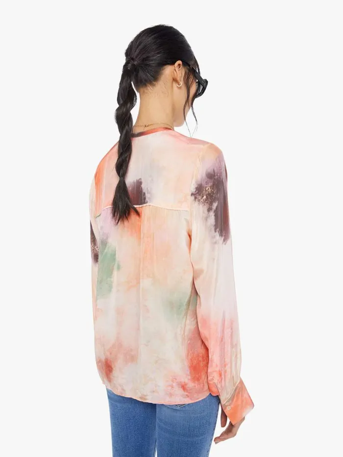 Women Mother Denim Celia Shirt Wild Rose