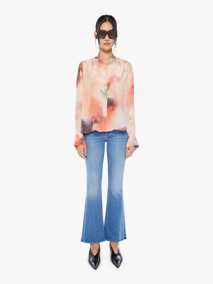 Women Mother Denim Celia Shirt Wild Rose