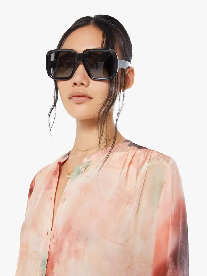 Women Mother Denim Celia Shirt Wild Rose