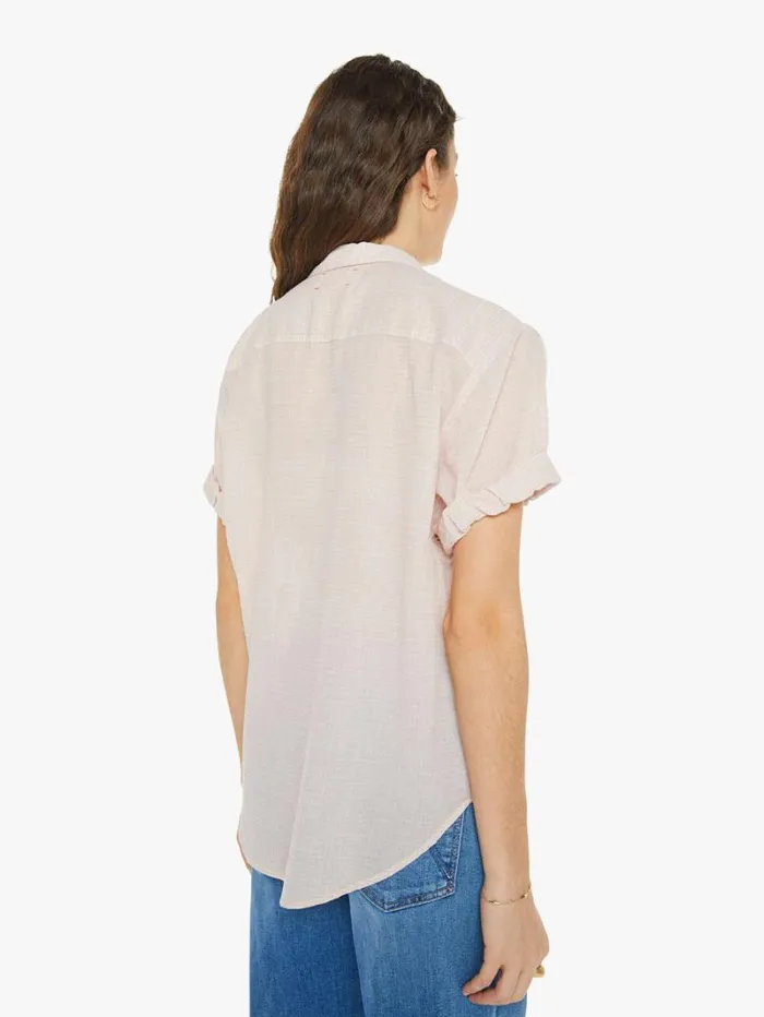 Women Mother Denim Channing Shirt Rose Petal