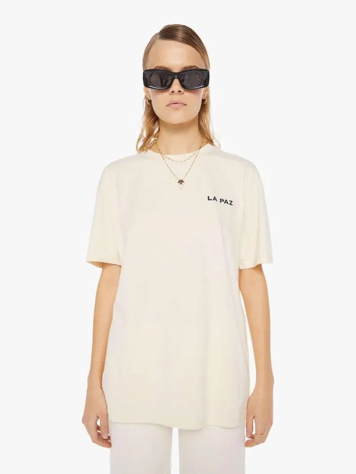 Women Mother Denim Dantas Tee Boat Ecru