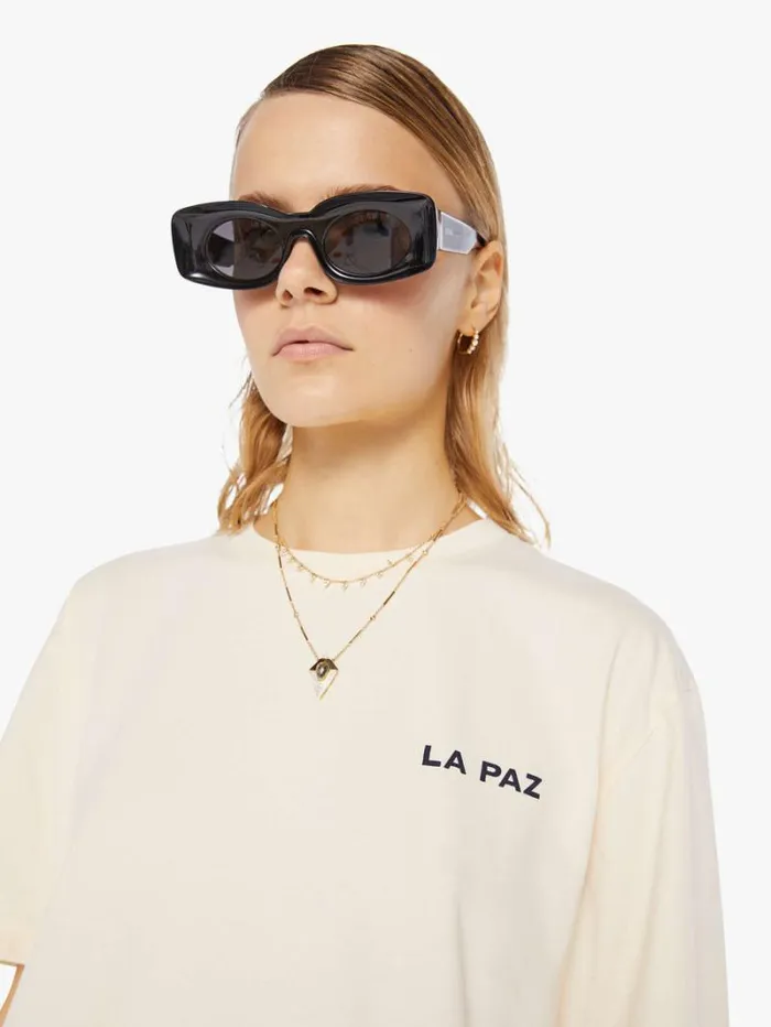 Women Mother Denim Dantas Tee Boat Ecru