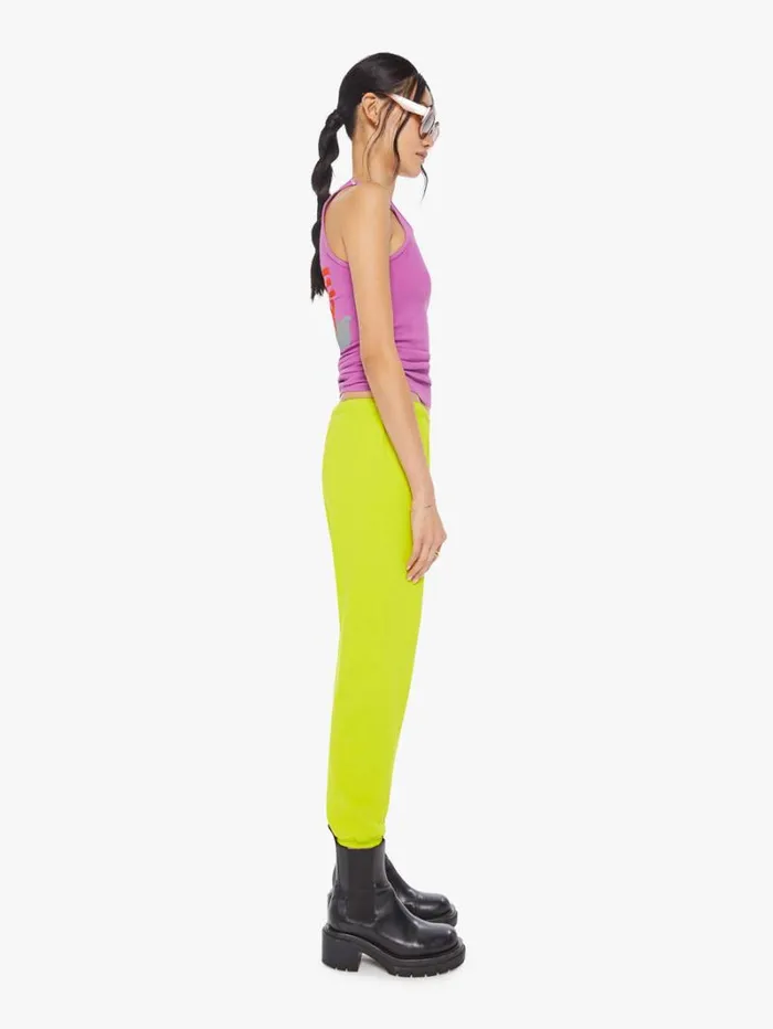 Women Mother Denim Large Sweatpant Gloyellow