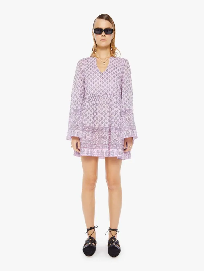 Women Mother Denim Silvie Dress Purple Lilac