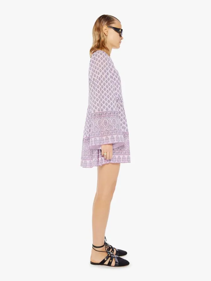 Women Mother Denim Silvie Dress Purple Lilac