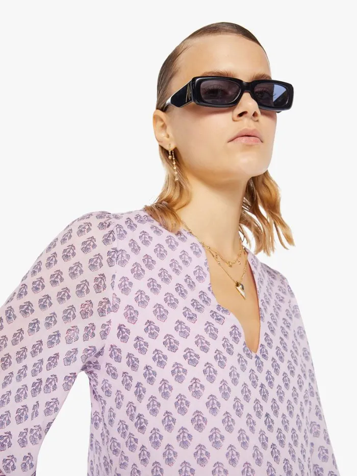Women Mother Denim Silvie Dress Purple Lilac