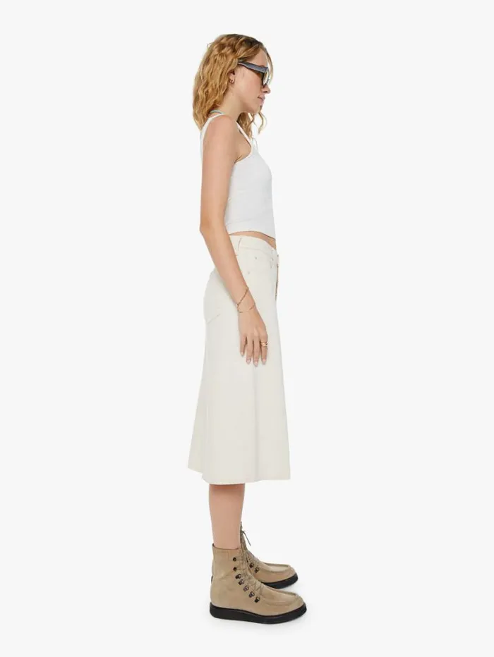 Women Mother Denim The Down Low Spinner Midi Act Natural