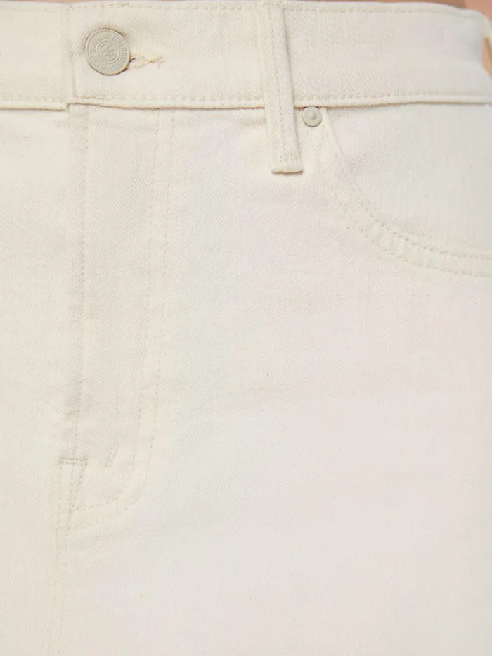 Women Mother Denim The Down Low Spinner Midi Act Natural