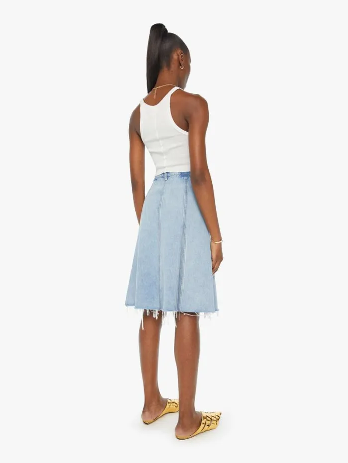 Women Mother Denim The Half Swing Fray Silent Treatment